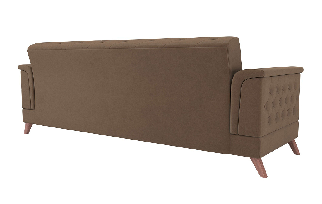 Амарант М / диван - кровать велюр тенерифе шоколад